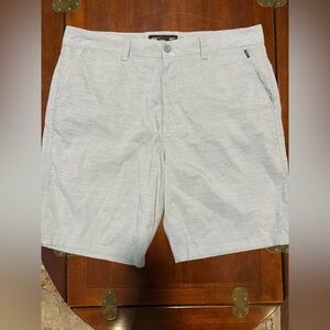 O'Neill Men's Light Gray Micro-Pattern Flat Front Shorts